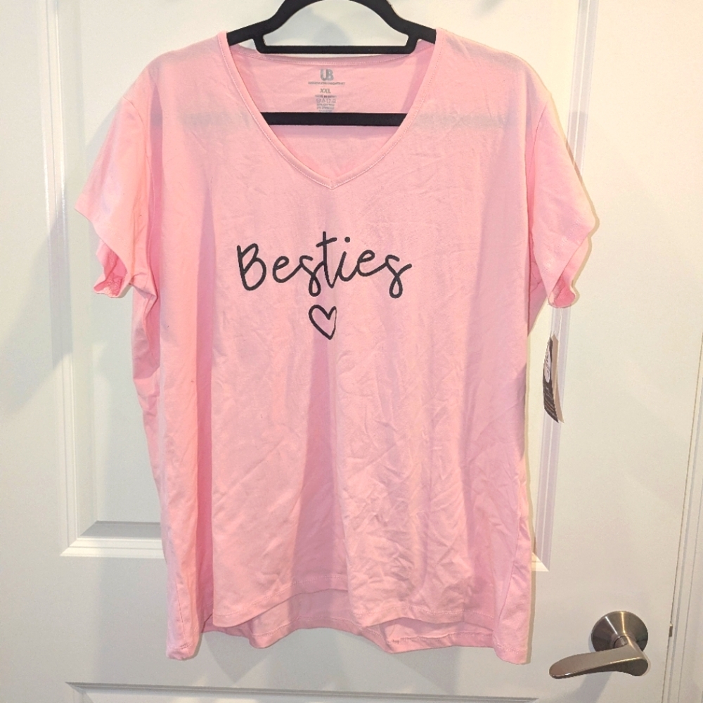 Pink 'Besties' Graphic T-Shirt